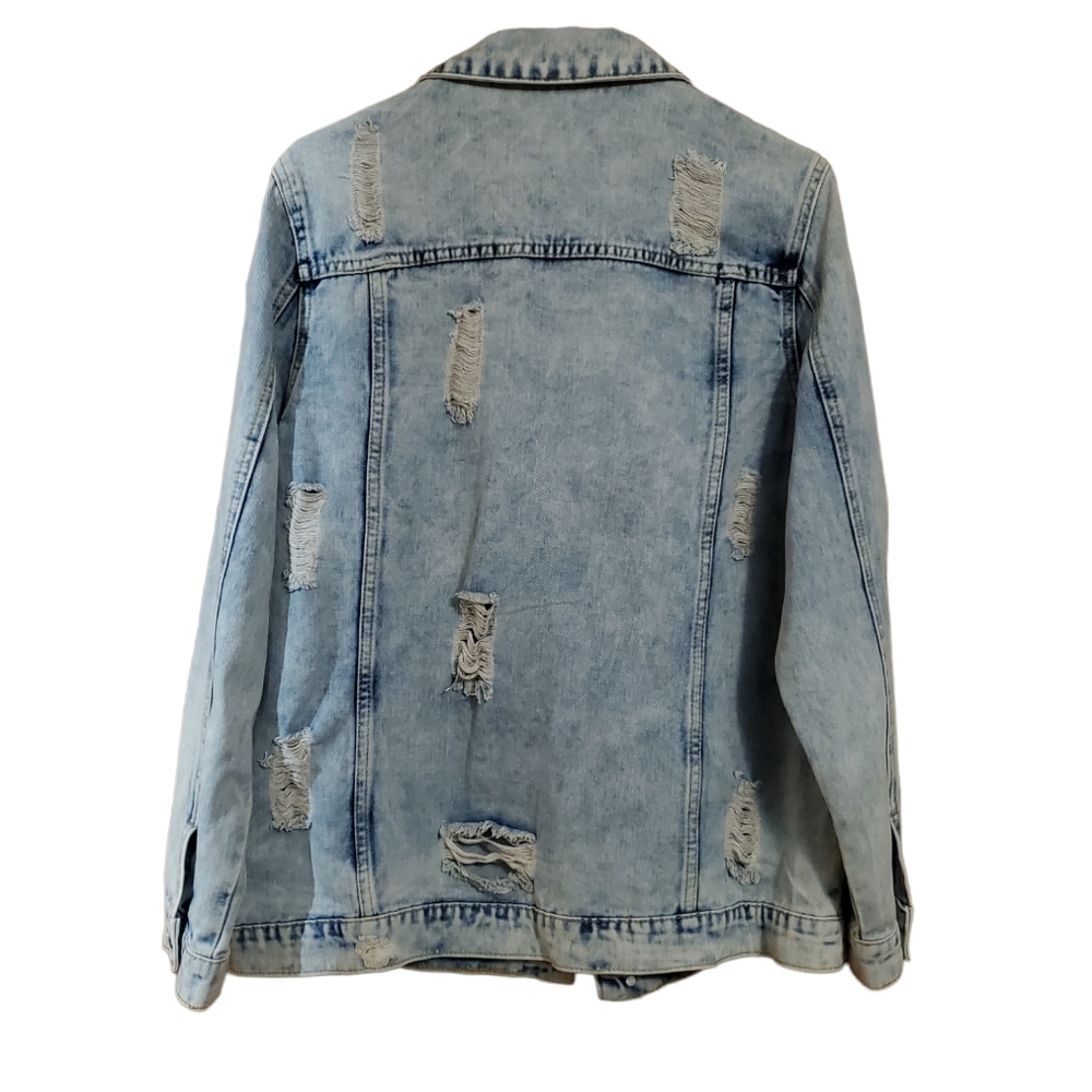 Distressed Jean Jacket - Picture 2 of 4